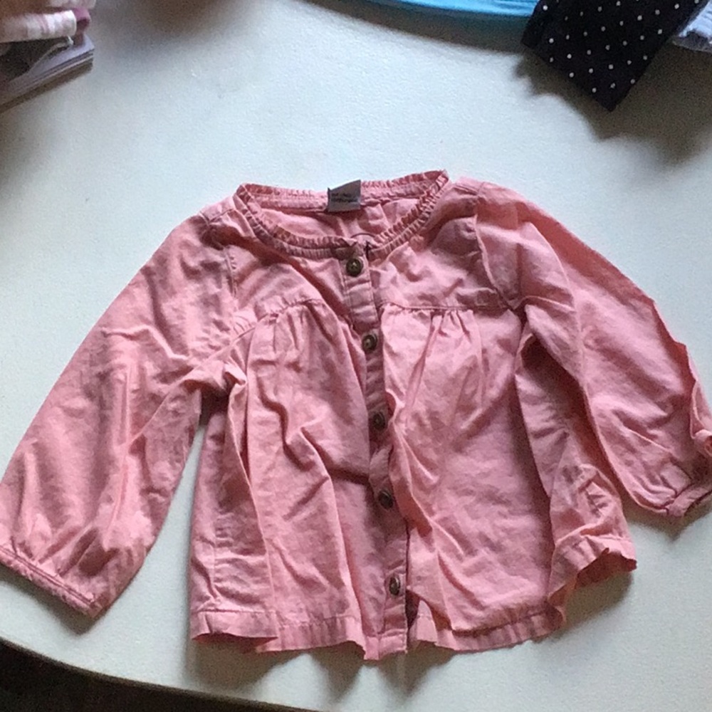 Old Navy Pink Button-Up Top